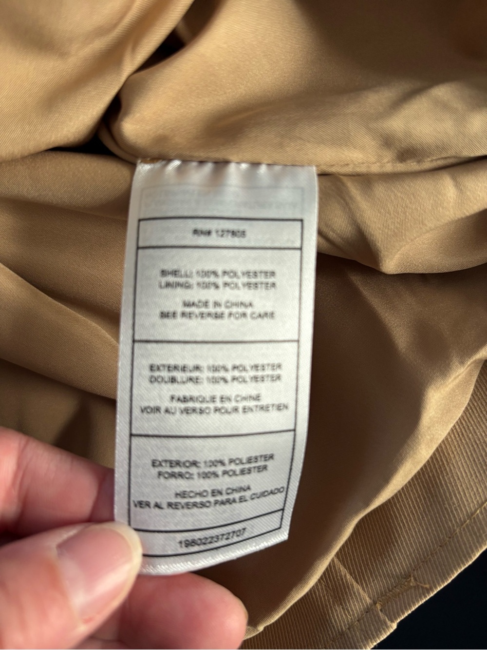 NWT women’s Madden Girl Camel Double-Breasted cropped Trench Jacket coat XL - Picture 6 of 8